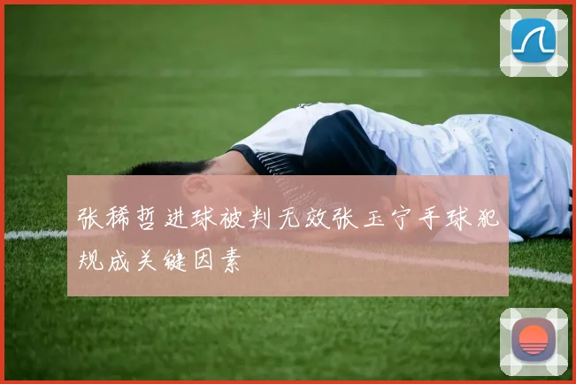 张稀哲进球被判无效张玉宁手球犯规成关键因素